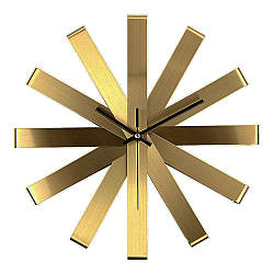 Настінний годинник "Stalker" — Потужна прикраса для дому, офісу, квартири (Метал 30 х 30 см) Золотистий