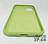 Чохол iPhone XS- Silicone Case Full Cover №1 м`ятно-зелений, фото 2