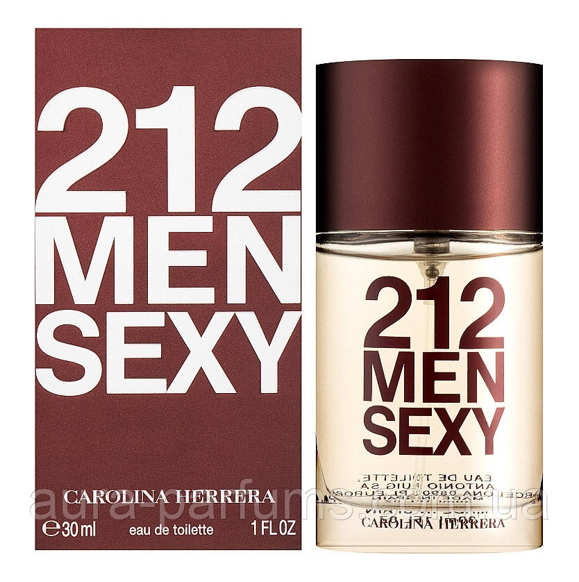 Чоловічі парфуми Carolina Herrera 212 Sexy Men Туалетна вода 30 ml/мл