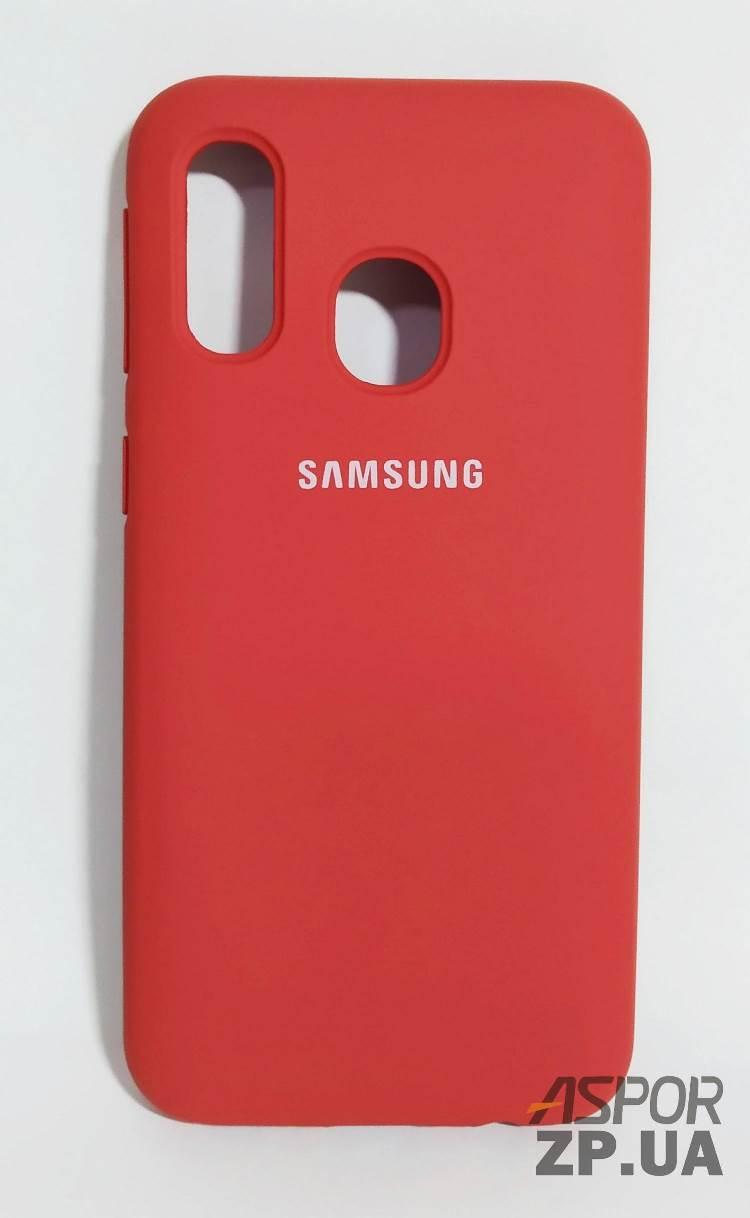 Чохол Samsung A40/A405- Silicone Case Full Cover №25 камелія, фото 1