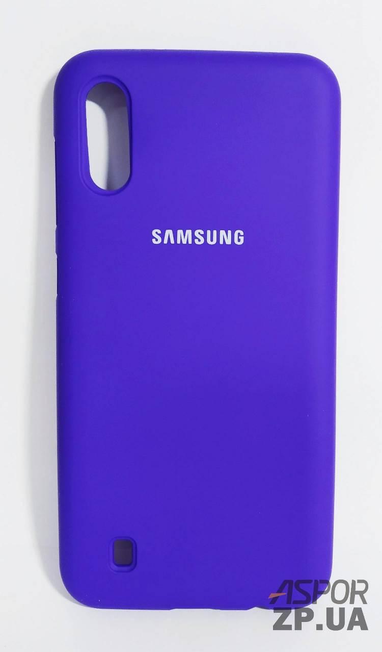 Чохол Samsung M10/M105- Silicone Case Full Cover №36 фіолетовий, фото 1