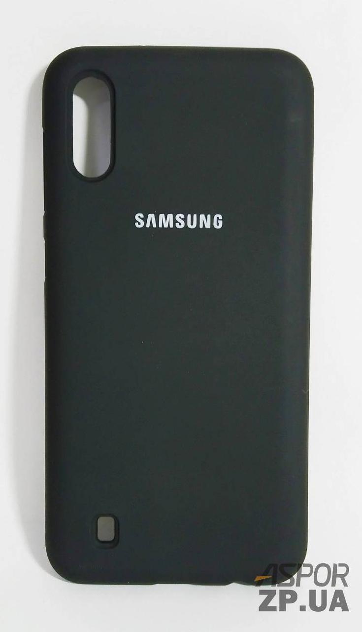 Чохол Samsung M10/M105- Silicone Case Full Cover №18 чорний, фото 1
