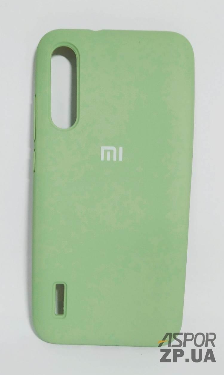 Чохол Xiaomi MI A3/CC9e- Silicone Case Full Cover №1 м`ятно-зелений, фото 1