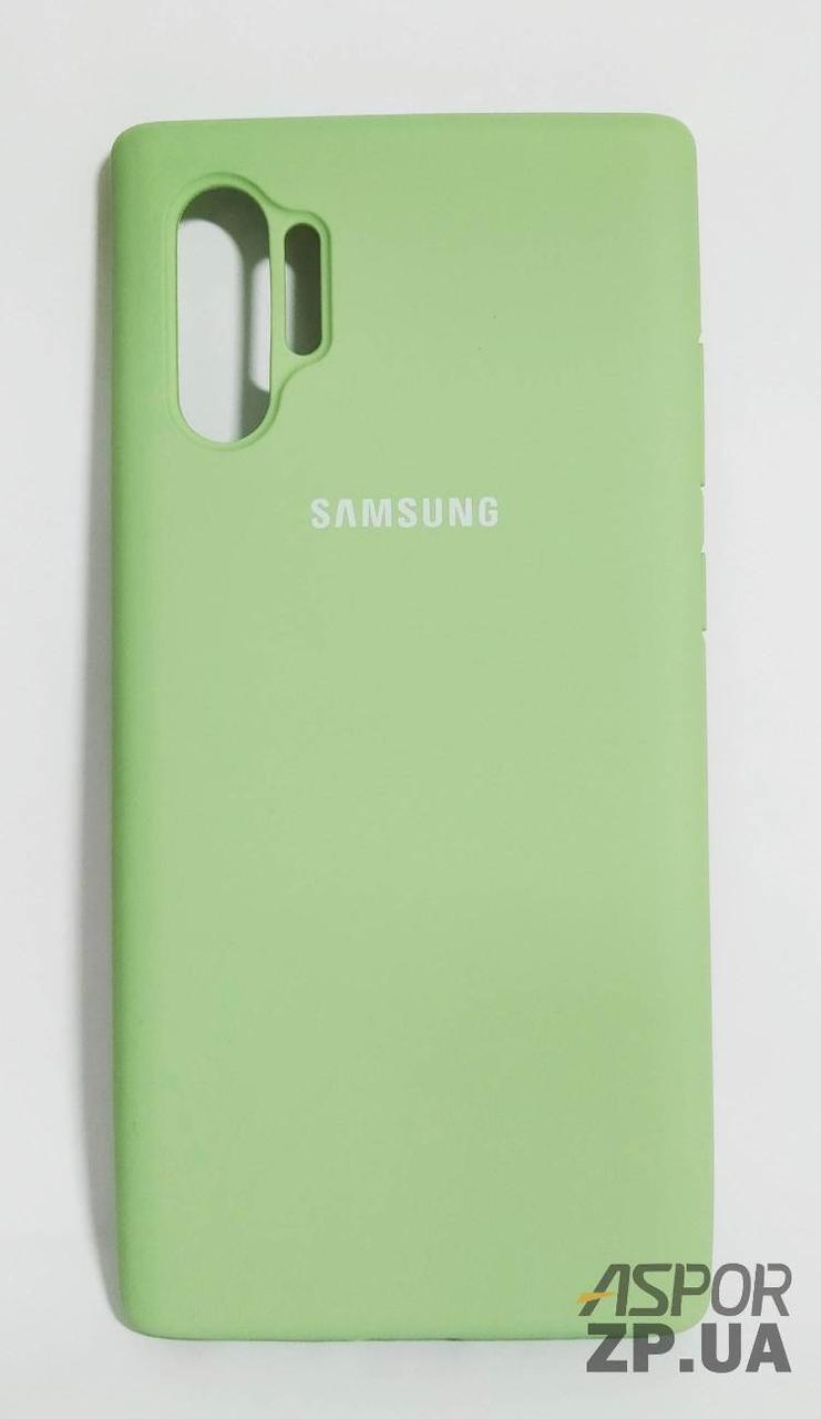Чохол Samsung Note 10 Pro/Note 10 Plus- Silicone Case Full Cover №1 м`ятно-зелений, фото 1