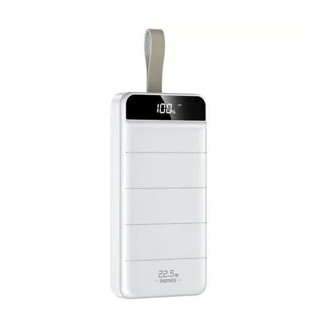 УМБ повербанк 30000mAh Power Bank REMAX Leader RPP-183 із ліхтариком біле, фото 1
