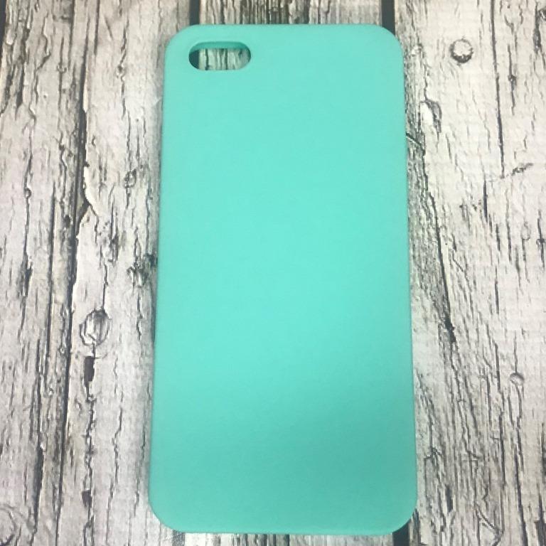 Чохол iPhone 5- SMTT Soft Touch бірюзовий, фото 1