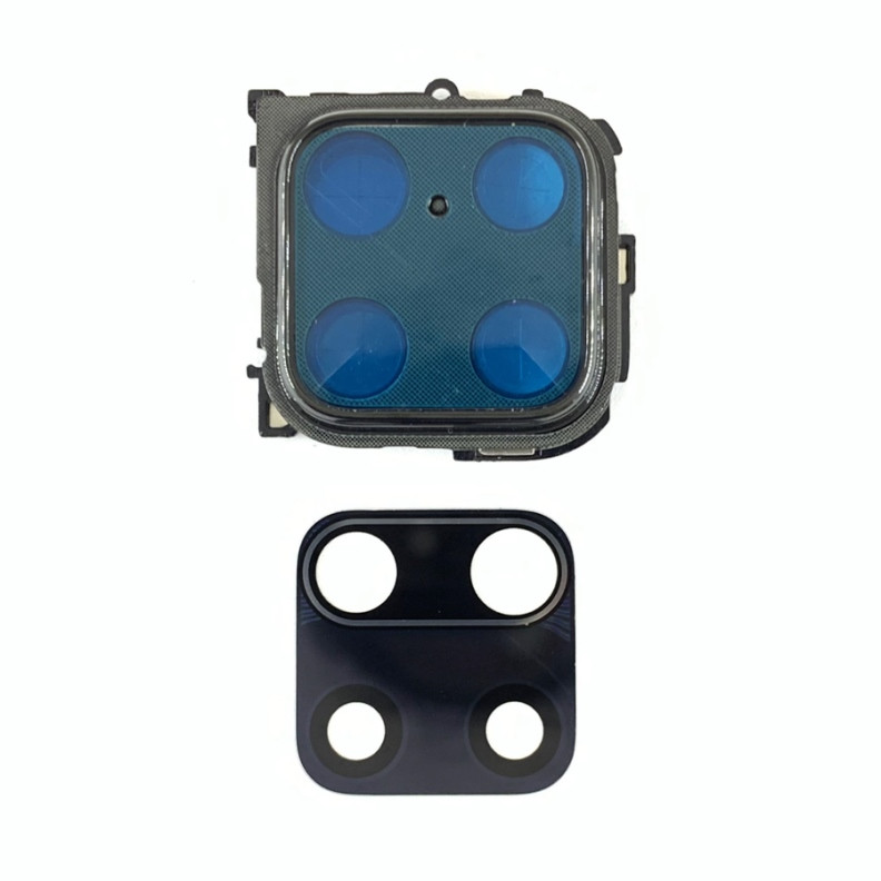Скло камери для Xiaomi Redmi Note 9 Pro with frame Black, фото 1