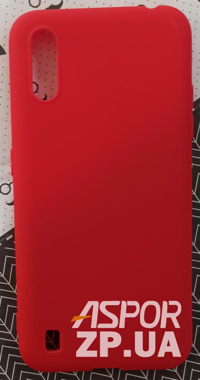 Чохол Samsung A01/A015- SMTT Soft Touch червоний, фото 1
