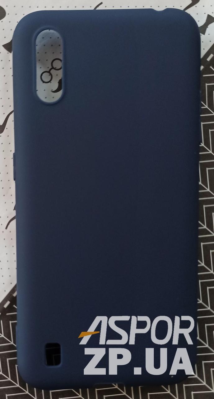 Чохол Samsung A01/A015- SMTT Soft Touch синій, фото 1