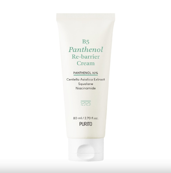 PURITO B5 Panthenol Re-barrier Cream - Відновлюючий крем з пантенолом 80 мл, фото 1
