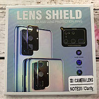 Захисне скло на камеру Samsung Note 20/N980- 3D LENS SHIELD чорний