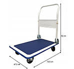 Транспортний візок платформа Domostreet 150 кг, фото 3