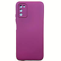 Чохол Samsung A03s / A037- Soft Silicone Case бордовий