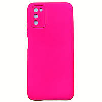 Чохол Samsung A03s / A037- Soft Silicone Case малиновий