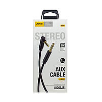 AUX кабель Aspor A231 (3.5мм/1м)- чорний