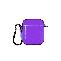 Чохол для Airpods 1/2 Neon Color- фіолетовий