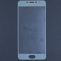 Захисне скло Meizu M6- FULL SCREEN білий