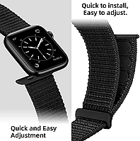 Ремінець Apple Watch 38/40/41mm- Nylon чорний