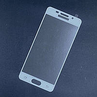 Захисне скло Samsung A310/A3 2016- FULL SCREEN білий