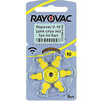 Батарейка Rayovac (Varta) V-10 (слухових апаратів) 1уп по 6шт