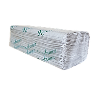 Бумажные полотенца V сборки, для широких диспенсеров 25*23см, 170шт серые