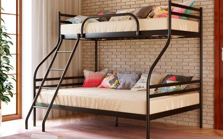 Ліжко двоярусне MebelProff SMART, двоповерхове ліжко, металеве ліжко, ліжко loft