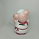 Скарбничка хрюшка кухар 13 см, фото 3