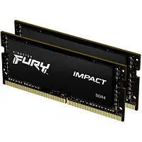 Оперативная память Kingston FURY DDR4 3200 16GB KIT (8GBx2) SO-DIMM Black (KF432S20IBK2/16)