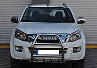 Кенгурятник на Isuzu D-max 2006-2022 высокий из нержавеющей стали d60