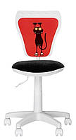 Детское компьютерное кресло Министайл кот красный Ministyle White GTS Cat Red Новый Стиль