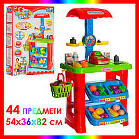 Детский супермаркет прилавок 661-79, игровой набор продавца, игрушечный магазин с кассовым аппаратом