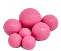 Шоколадні кульки матові рожеві Slado 7 шт, Прикраси на торт, Готовий декор, Фігурки з шоколаду