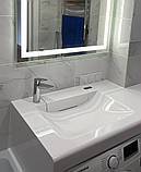 Умивальник раковина на пральну машину 1000x550 білий, фото 4