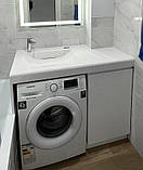 Умивальник раковина на пральну машину 1000x550 білий, фото 3