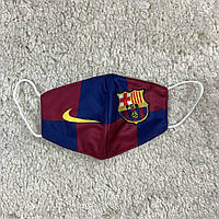 Футбольная маска Барселона гранатовая