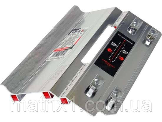 Шаблон для зняття фаски в керам. плитках YATO під кут 45°, 250х170