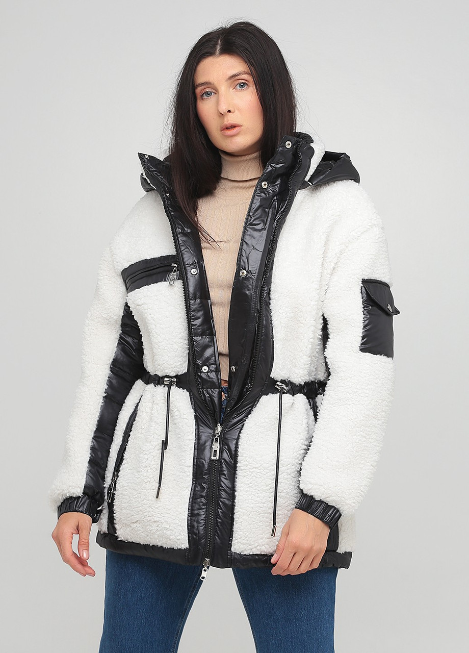 Куртка двостороння зимова Snow Owl 21640 S Біло-чорна