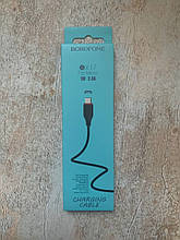 USB Кабель Borofone X17 USB - Micro 1M чорний