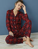 Піжама на гудзиках в клітинку, фото 2