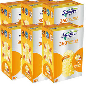 Запаски swiffer для зняття, видалення пилу піпідастр Swiffer 360° Duster Dust Magnet, Німеччини