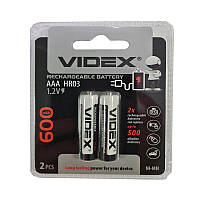 Аккумулятор AAA Videx 600mAh NiMH , 1шт (блистер по 2шт) HR03