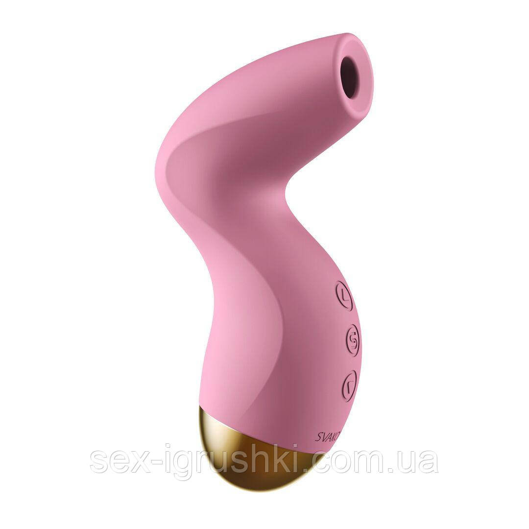 Вакуумний кліторальний стимулятор Svakom Pulse Pure Pale Pink, 5 режимів, 5 інтенсивностей у кожному SO6993