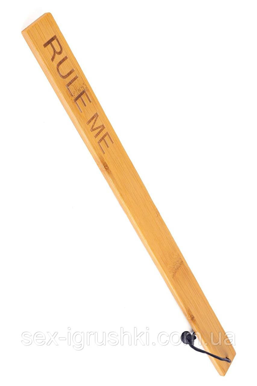 Падл Fetish Tentation — Paddle Rule Me Bamboo, упакований у ПЕ пакет SO7007