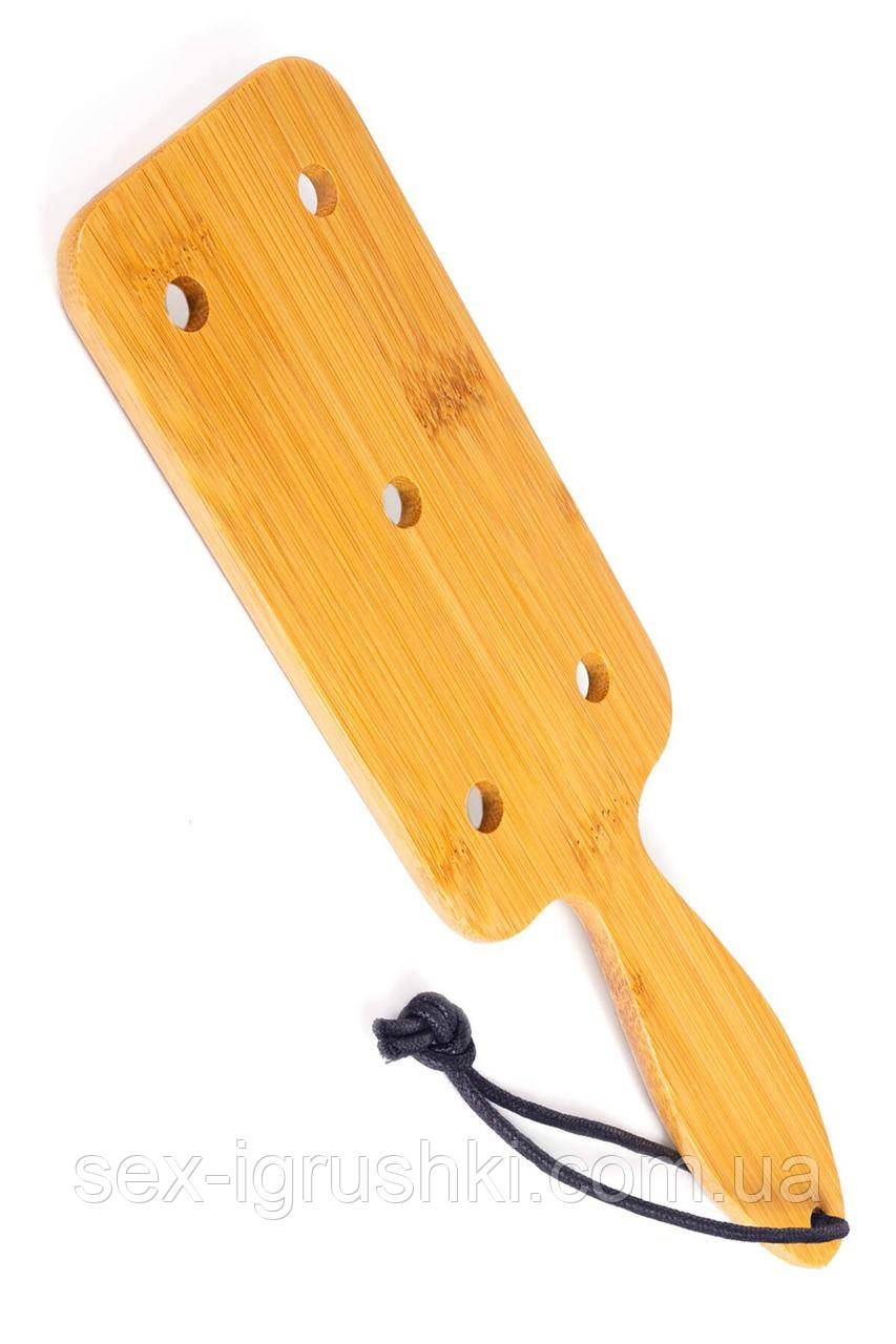 Падл Fetish Tentation Paddle Wide and Short Bamboo, упакований у ПЕ пакет SO7010