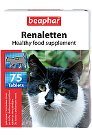 Кормова добавка для котів з нирковими проблемами Beaphar Renaletten 75 табл