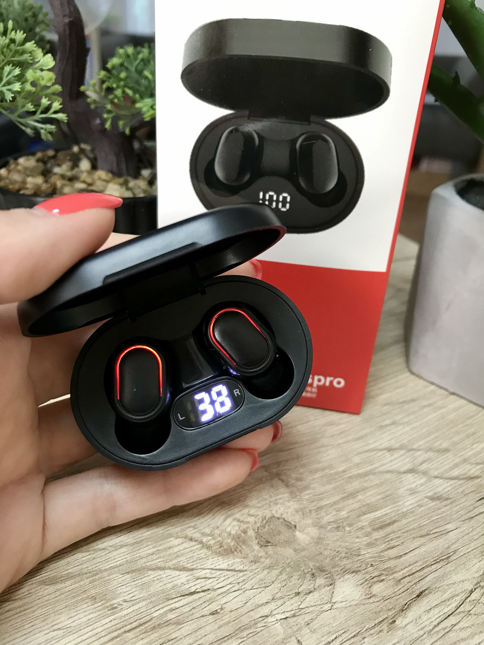 Bluetooth навушники AirDotspro для Redmi з дисплеєм