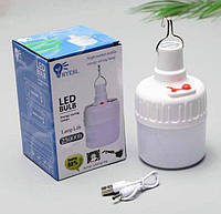 Фонарь лампа для кемпинга LED на аккумуляторе и USB ШНУРОМ К СЕТИ
