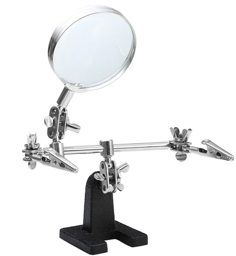 Купить Держатель для пайки третья рука JM501 3-5 раз линза 60 мм, цена ...