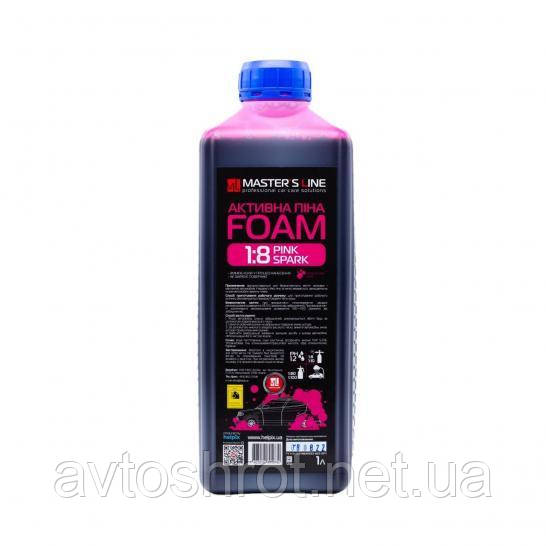 Активная пена цветная HELPIX Pink Spark 1 л (концентрат 1:8-10) - фото 1 - id-p1738569488