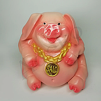 Розовая свинка копилка Salo 24 см